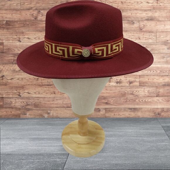 MEN'S BRUNO CAPELO WESLEY WIDE BRIM PINCH FRONT FEDORA HAT. WE-977. - Picture 1 of 8